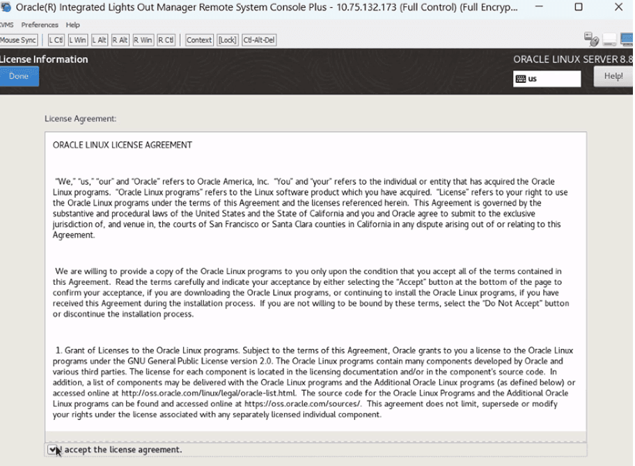 Licence acceptance Licence acceptance