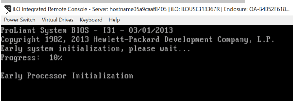 Remote console Remote console