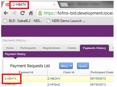In this image, the Browser tab label "2-HB474" is highlighted.