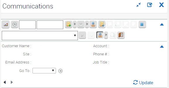Example Image of the Communications Panel: This image is described in the surrounding text.