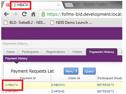 In this image, the Browser tab label "2-HB474" is highlighted.