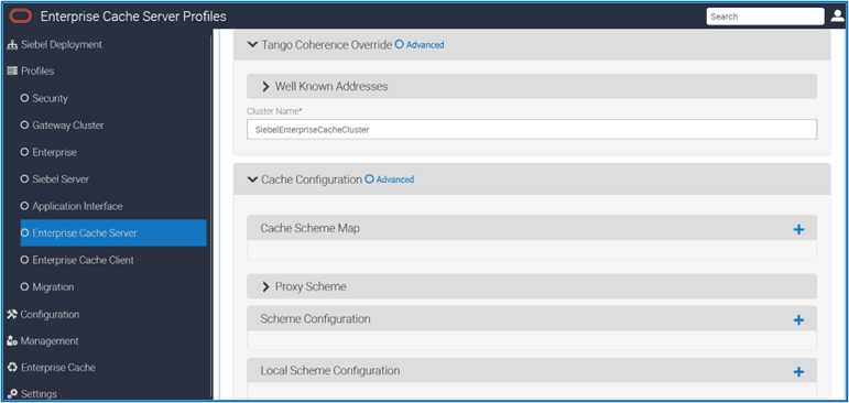 Cache Server Profiles