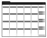 Generic Layout of the eCalendarMonthlyApplet Template. In this image, the applet has grid lines that resemble those of a monthly calendar.
