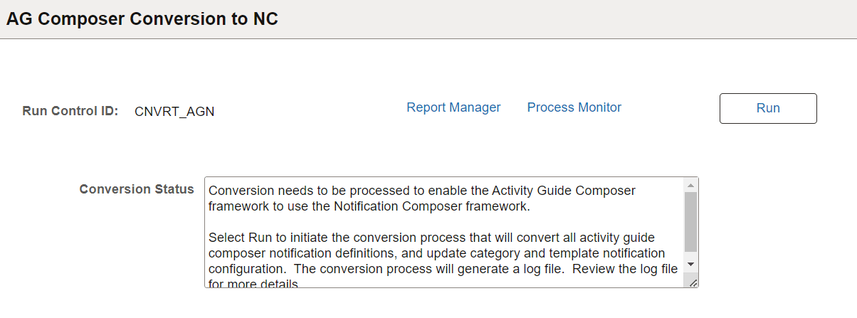 AG Composer Conversion to NC page