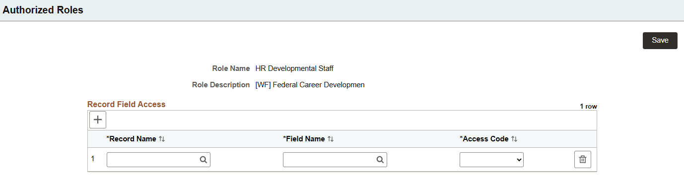 Authorized Role_Add Details Page