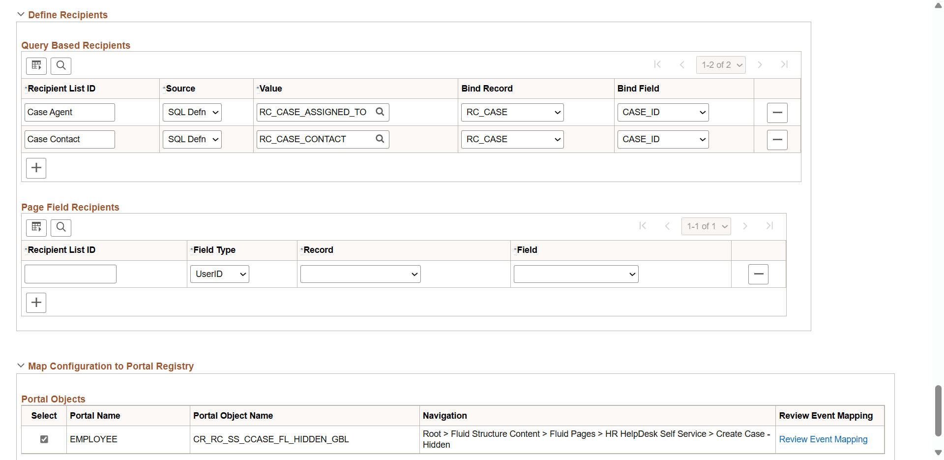 Configurable Trigger page (2 of 2)