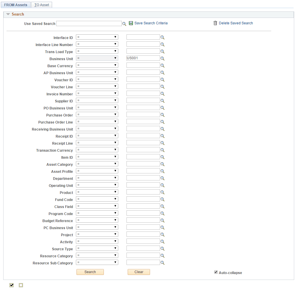 Asset Consolidation - FROM Asset Page (1 of 2)