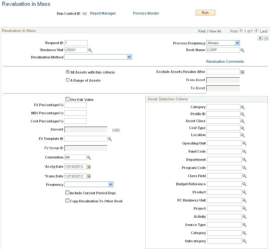 Revaluation in Mass page