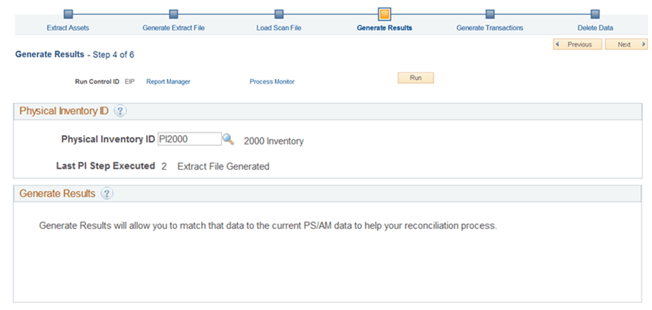Generate Results Page