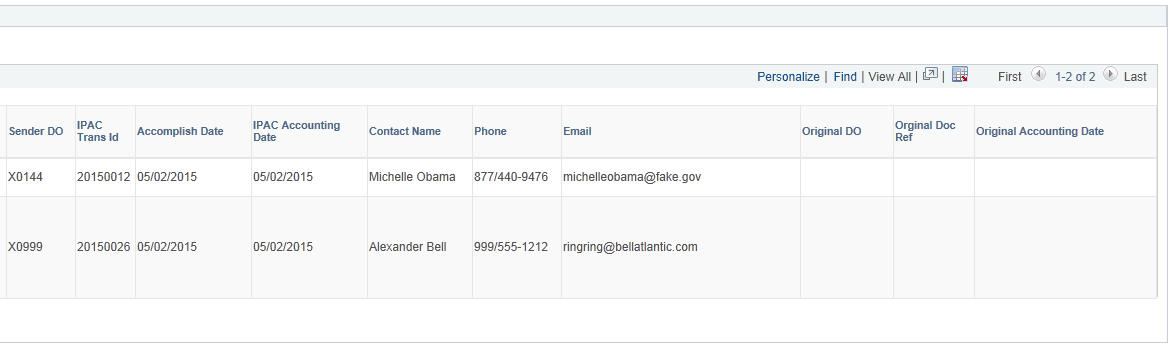 AP IPAC Workbench page (3 of 3)