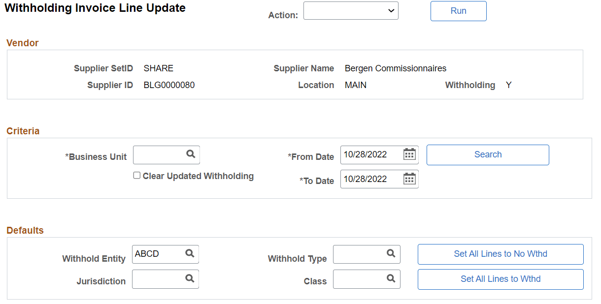 Withholding Invoice Line Update (1 of 2)
