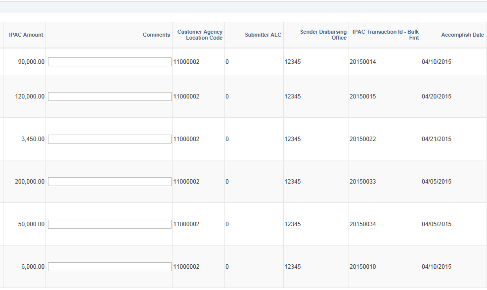 IPAC Manager Workbench page - IPAC Details (2 of 3)