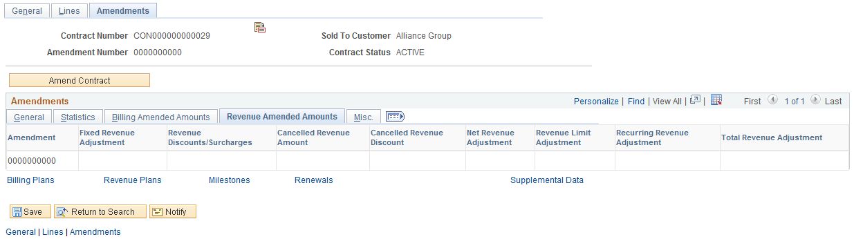 Amendments - Revenue Page