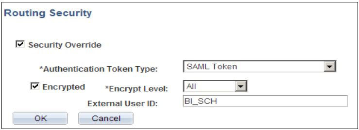 Routing Security page