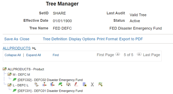 Tree Manager - Disaster Emergency Fund Code