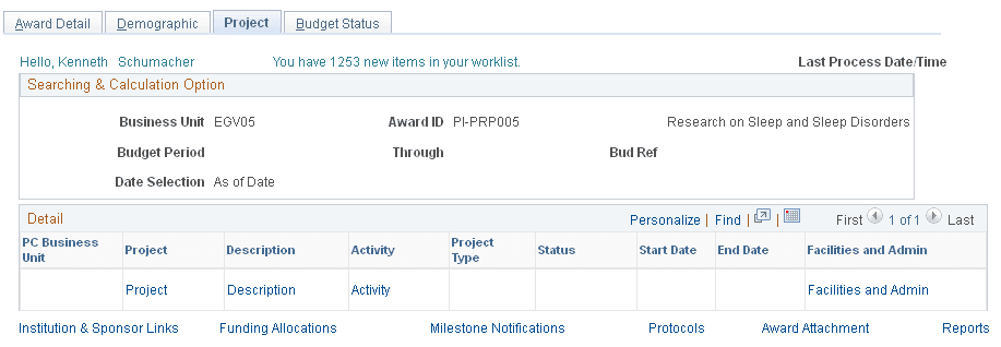 Award Detail - Project page