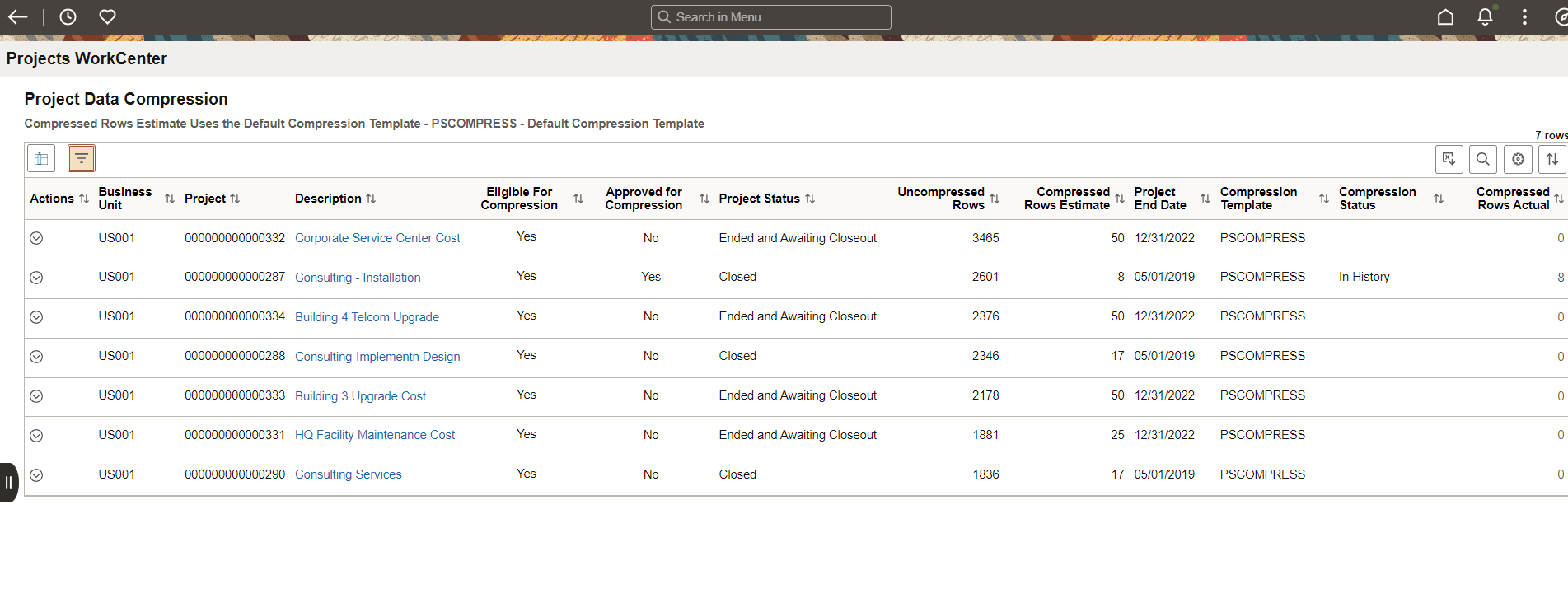 Project Data Compression_Status