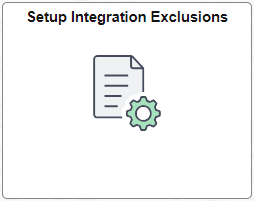 Setup Integration Exclusions tile