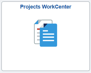 Projects WorkCenter tile