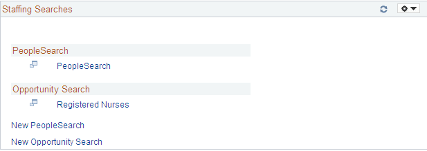 Staffing Searches pagelet