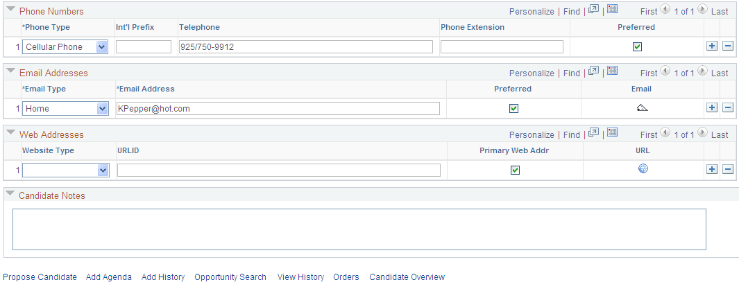 Applicants - Contact Information page (2 of 2)