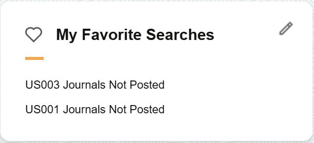My Home - My Favorite Searches