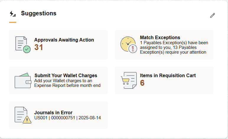 My Home - Suggestions