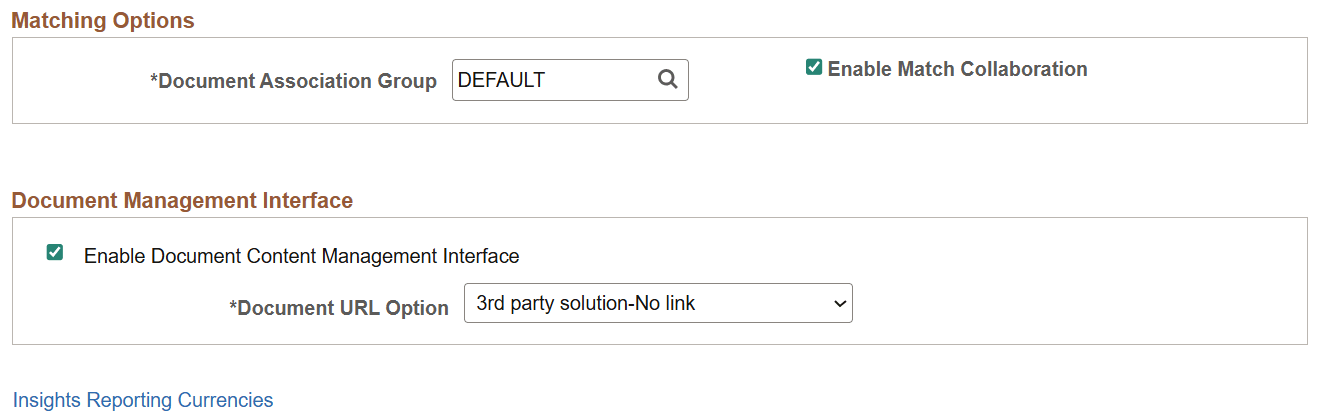 Installation Options - Payables page (2 of 2)