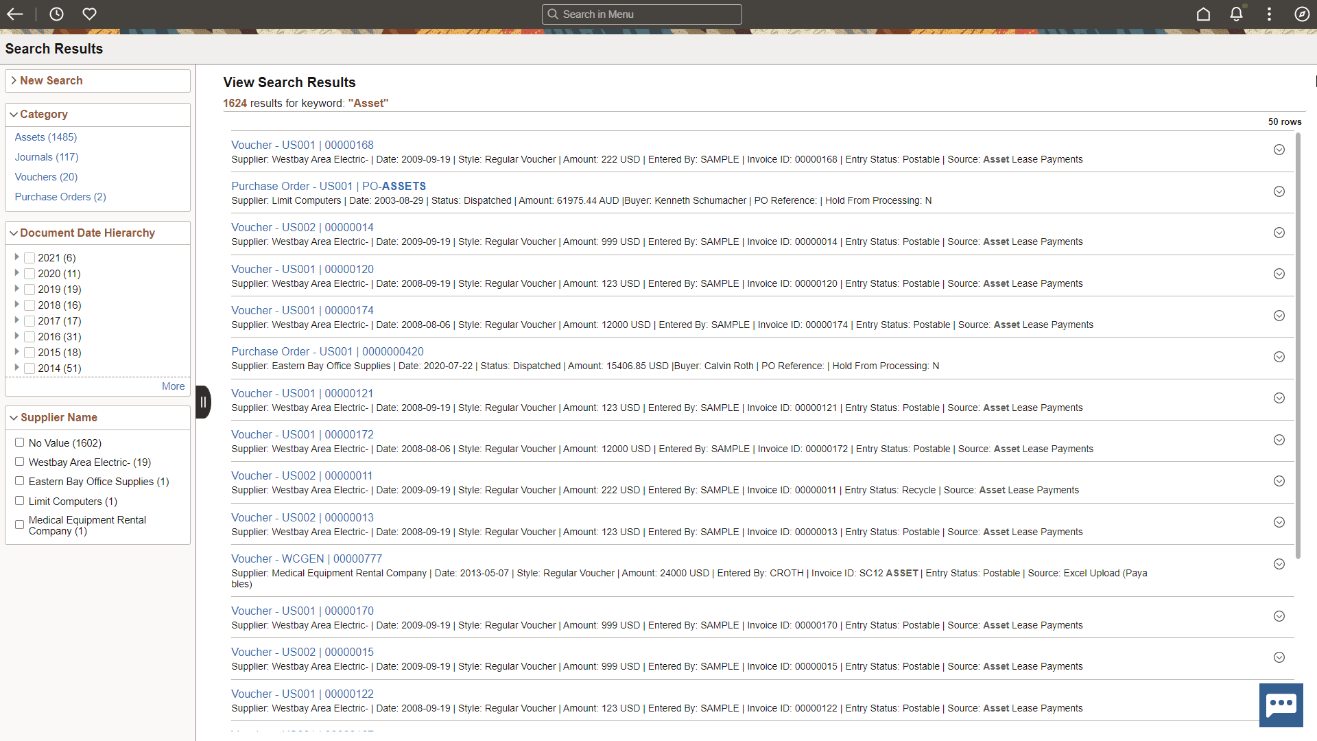 Global Search - Search Results