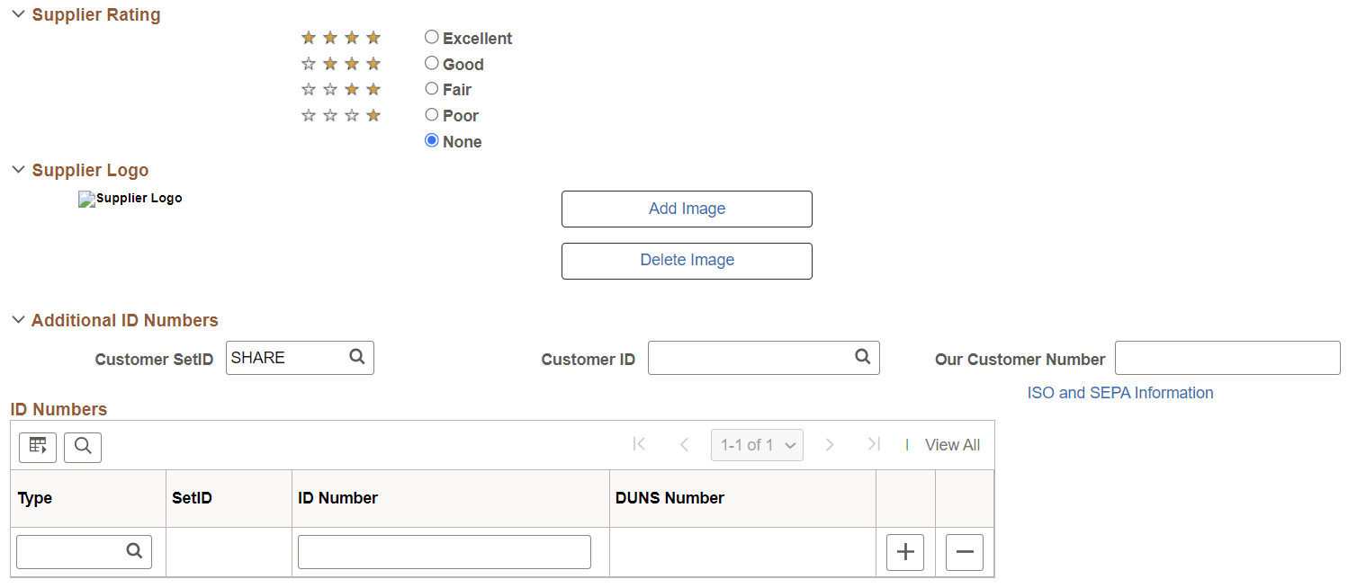 Suppliers - Identifying Information page (2 of 4)