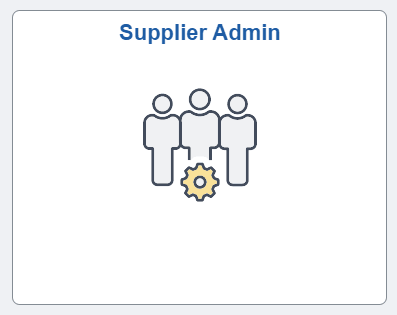 Supplier Admin Tile