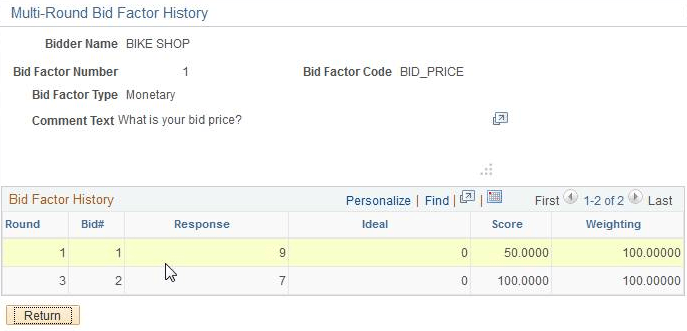 Multi-Round Bid Factor History page