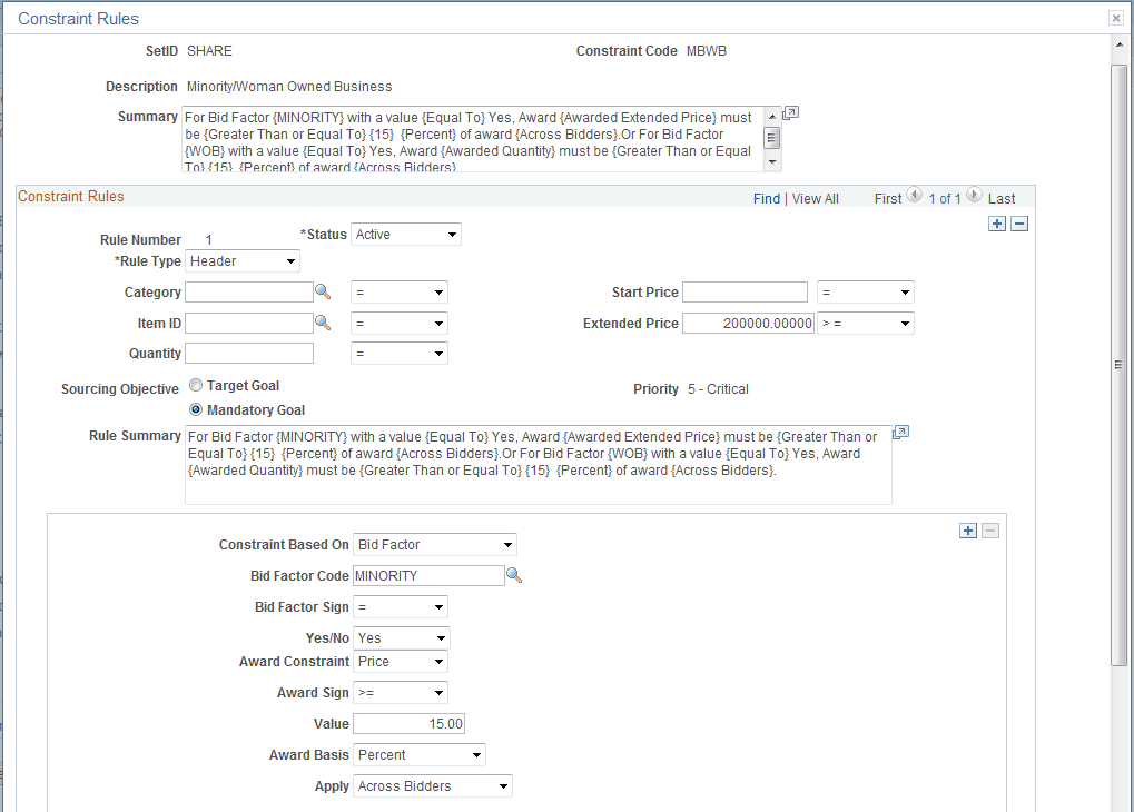 Constraint Rules page