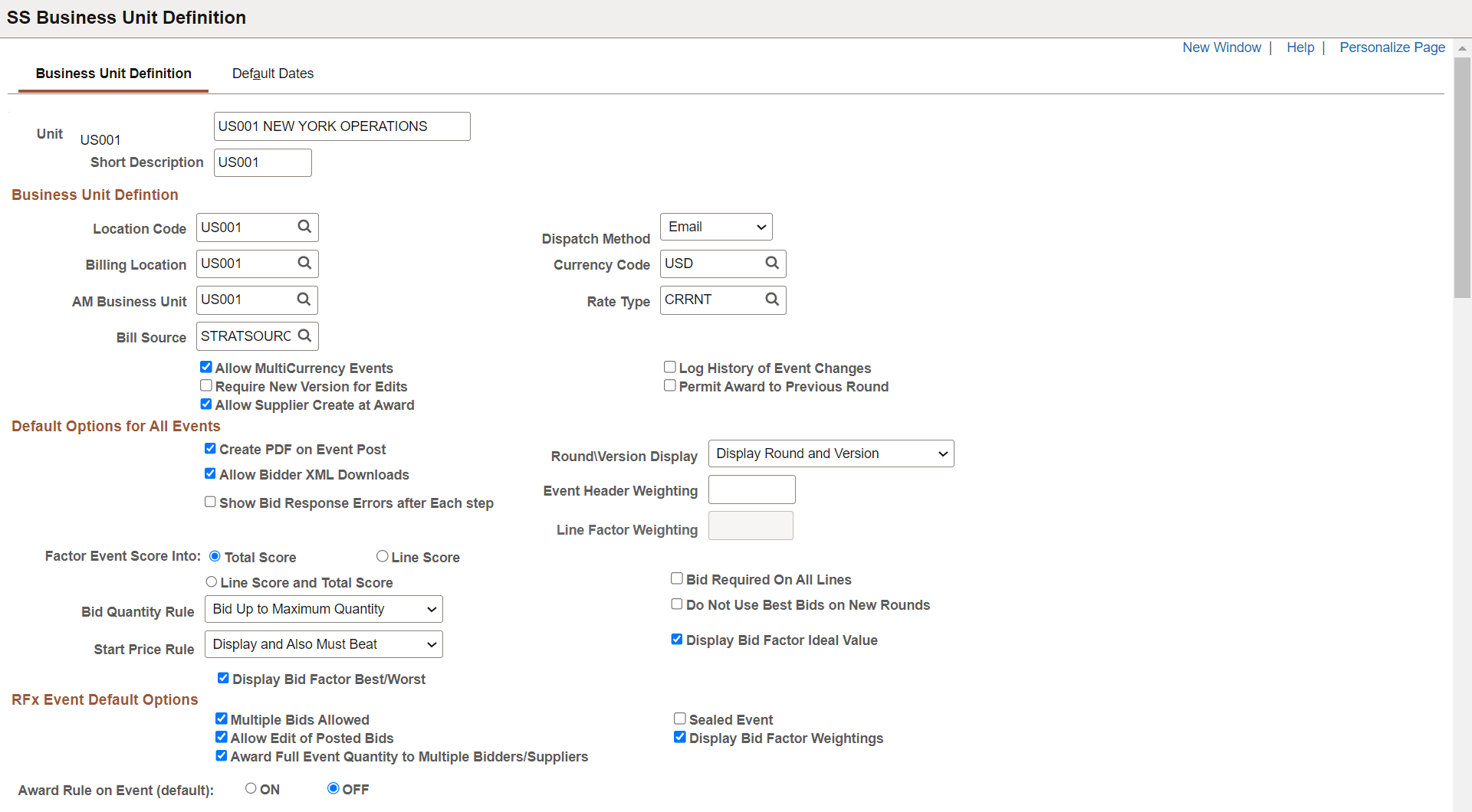 SS Business Unit Definition (1 of 3)
