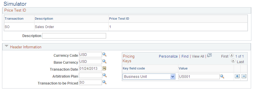 Simulator page (1 of 2)