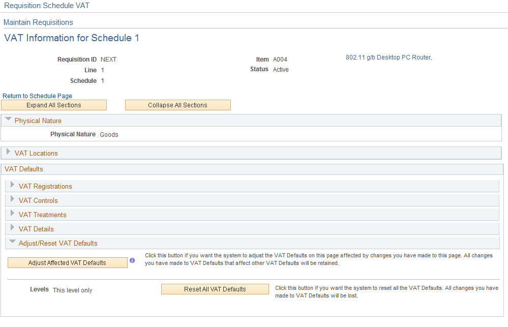 Maintaining VAT Details for Shipping Lines