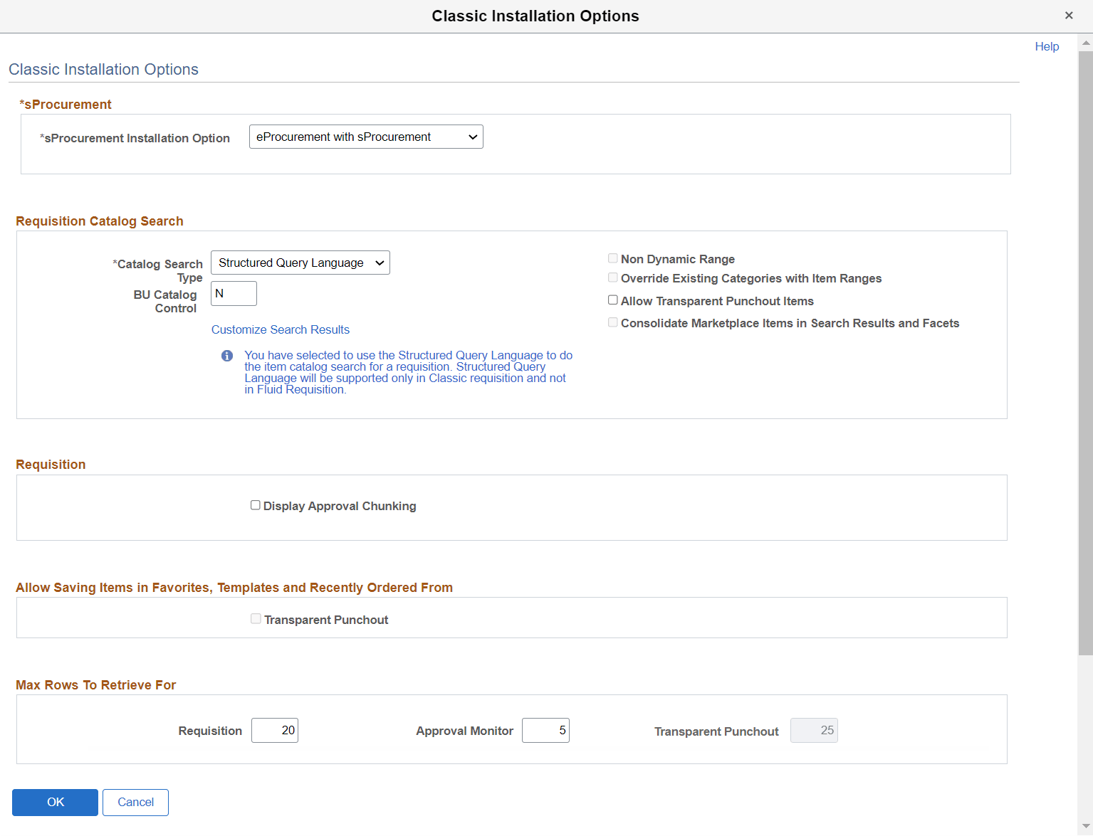 Classic Installation Options