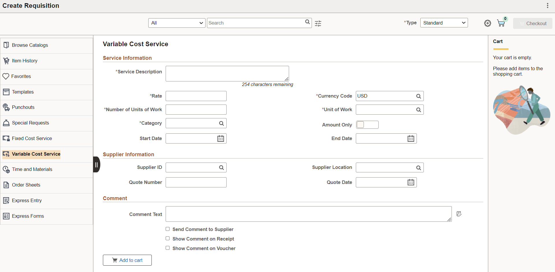 Variable Cost Service