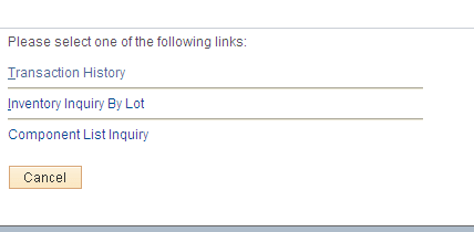 Lot Composition Transfer page