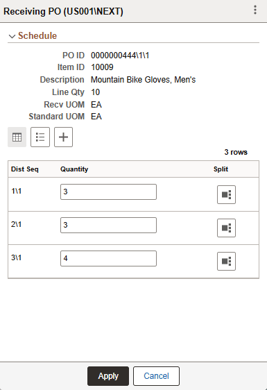 PO - Fluid Distribution Lines Grid Mode page