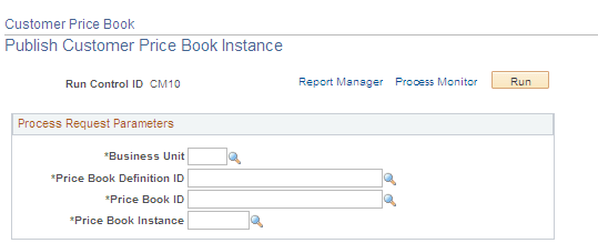 Publish Customer Price Book Instance
