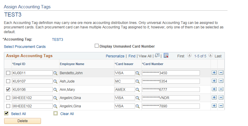 Assign Accounting Tags