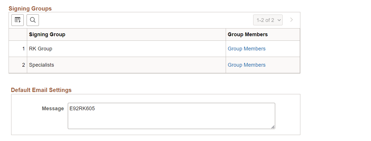 Electronic Signature Account page for DocuSign (2 of 2)