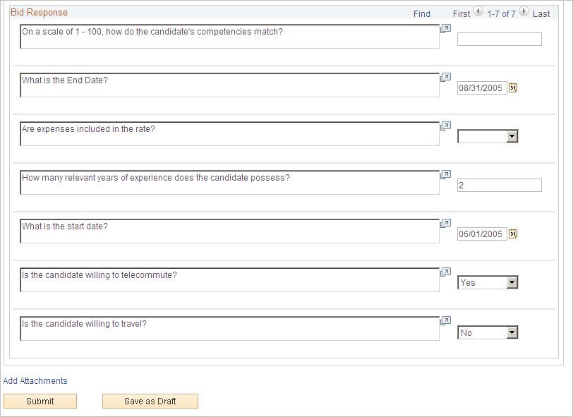 Submit Bid page (3 of 3)
