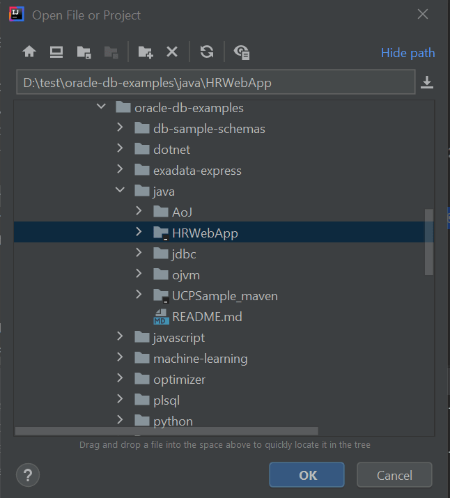 フォルダ構造を参照するウィンドウ・エクスプローラの画像。