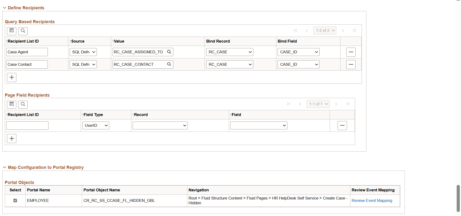 Configurable Trigger page (2 of 2)