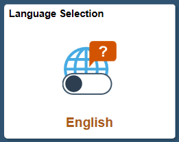 Language Selection Tile