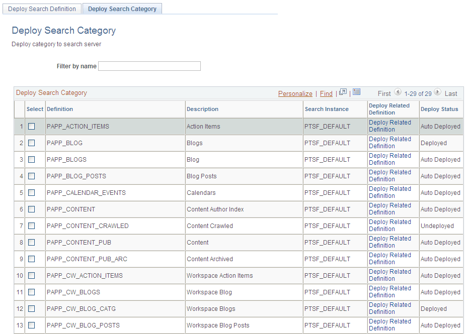 Deploy Search Category page (1 of 2)