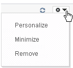 Pagelet action options