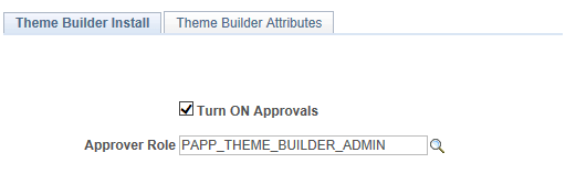 Theme Builder Install page